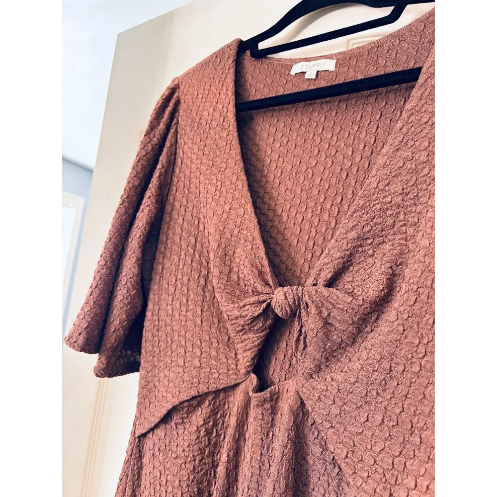 Z Supply Iris Midi Dress - Rose, L - Picture 3 of 4